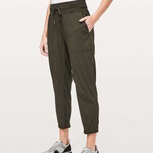 Lululemon Dance Studio Crop Leggings 25" Inseam Dark Olive Green Size 8